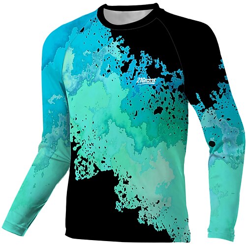 

Per uomo Maglia in discesa Manica lunga Bicicletta Superiore con 3 tasche posteriori Traspirante Morbido Asciugatura rapida Comodo Blu Graffiti Poliestere Gli sport Abbigliamento