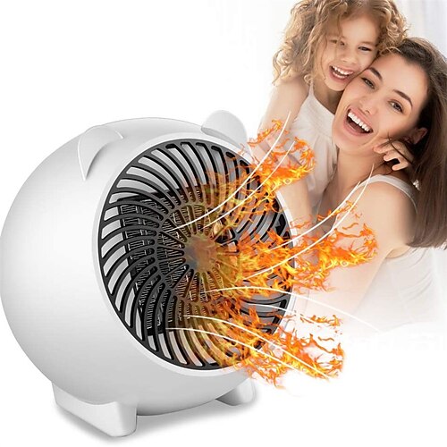 

Cute Cartoon Mini Heater Desktop Small Heater Home Electric Heater Trans-European Regulations