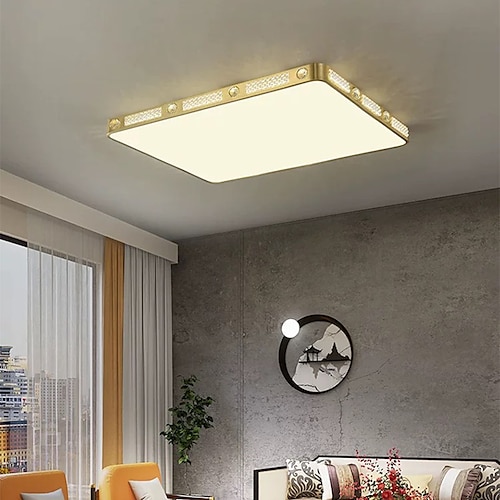 

80 cm Island Design Ceiling Lights Copper Brass Modern 220-240V