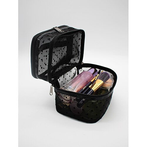 

1PC Cosmetic Bag Portable Compact Lightweight Materials Travel Storage Traveling Net Fashion Gift For Men and Women 22/13/16 cm / Durable