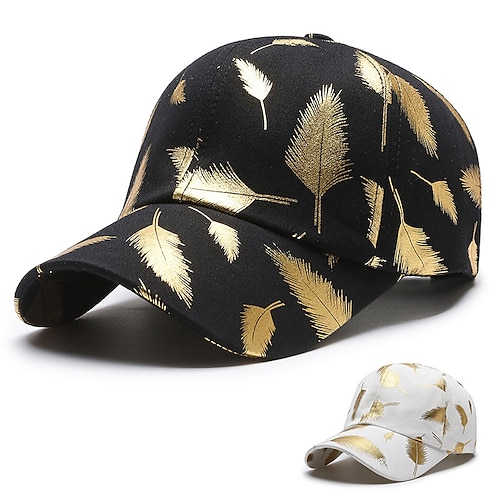 

Cotton Baseball Cap Running Cap Running Hat Men's Cap Running Cap Graphic Adjustable UV Sun Protection Breathable for Fishing Running Jogging Spring Summer White Black / Quick Dry
