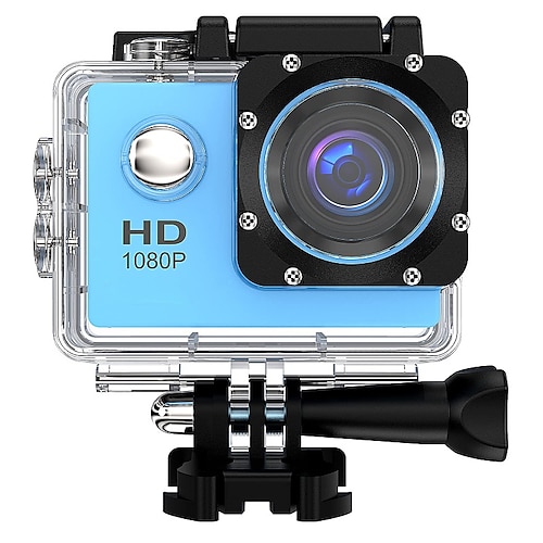 

1080p 12MP Action Camera Full HD 2.0 Inch Screen 30 m 98 Foot Waterproof Sports Camera with Accessories Kits for Bicycle Motorcycle Diving Swimming etc