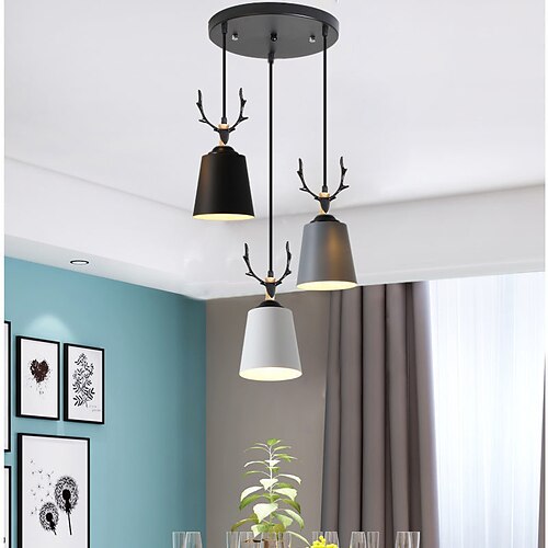 

30cm Cluster Design Geometric Shapes Pendant Light Metal Artistic Style Vintage Style Classic Style Nordic Style 85-265V