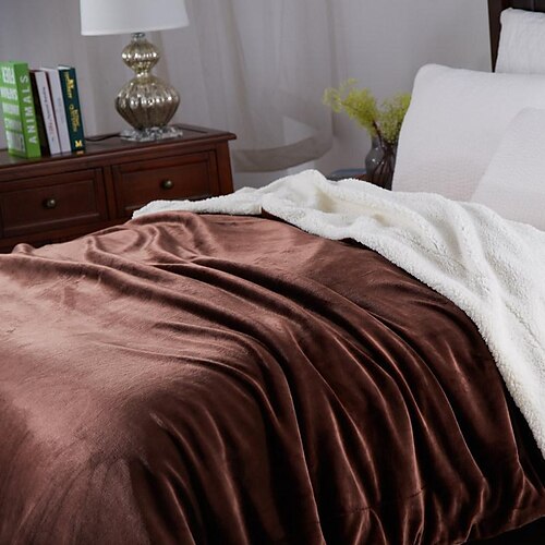 

Thick Fuzzy Warm Soft Large Blanket for Bed Throw Blanket, Double-Sided Super Soft Luxurious Plush Blanket Throw