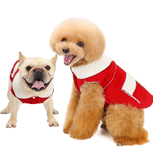 

Dog Cat Vest Solid Colored Adorable Stylish Ordinary Outdoor Casual Daily Winter Dog Clothes Puppy Clothes Dog Outfits Warm Wine Red Khaki Costume for Girl and Boy Dog Lamb Fur S M L XL XXL