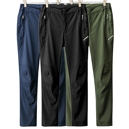 

Men's Work Pants Waterproof Hiking Pants Summer Outdoor Waterproof Windproof Breathable Quick Dry Pants / Trousers Bottoms ArmyGreen Black Yoga Camping / Hiking Hunting L XL 2XL 3XL 4XL / Lightweight