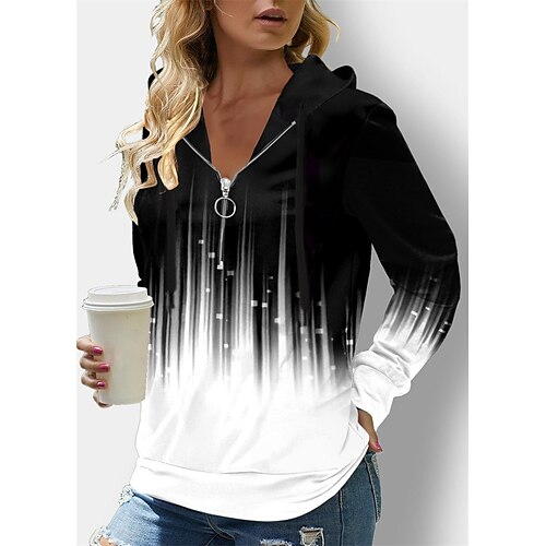 

Women's Pullover Active Streetwear Blue Pink White Hoodie Long Sleeve S M L XL XXL 3XL