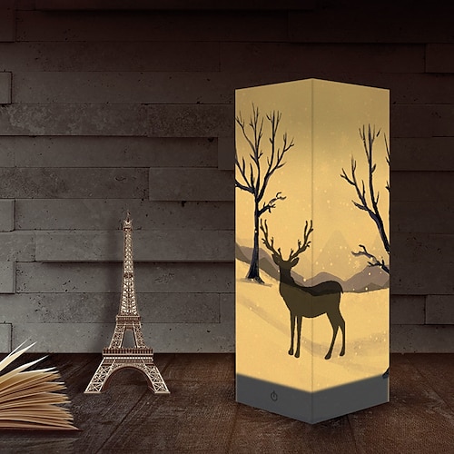 

Christmas Deer Creative Shadow Lamp Bedside Nightlight USB Power Supply Battery Power Supply