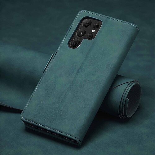 

Phone Case For Samsung Galaxy Flip S22 Ultra Plus S21 FE S20 S10 S10 Plus S10 Lite Bumper Frame Magnetic Full Body Protective Solid Colored TPU PU Leather