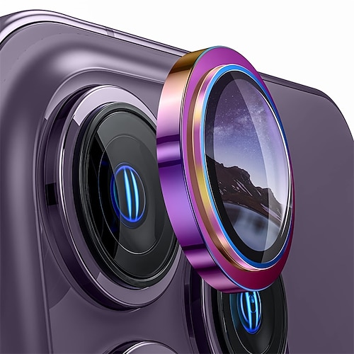 

For IPhone 14 Pro/iPhone 14 Pro Max Camera Lens Protector Keep Lens Original Design Anti-Scratch 9H Tempered Glass Camera Cover Screen Protector Metal Ring Accessories
