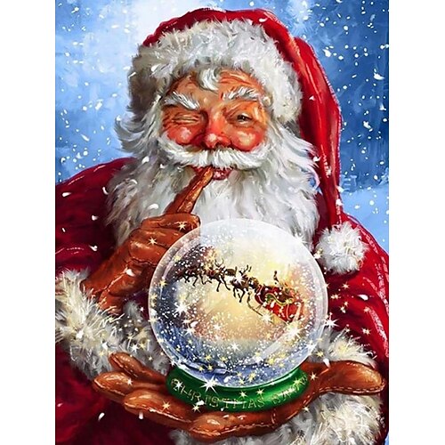 

cross-border special for diy diamond painting santa claus paste diamond cross stitch decorative painting 5d full diamond factory direct sales