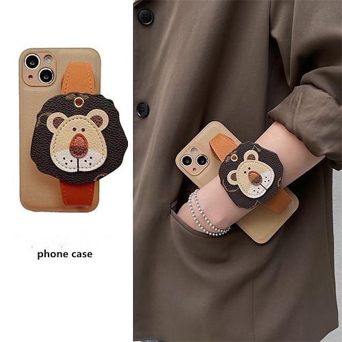 

telefono Custodia Per Apple Serie Classica iPhone 14 Pro Max 13 12 11 Pro Max Mini X XR XS 8 7 Plus Portatile Protettivo per tutto il corpo con tracolla rimovibile Animali TPU PC