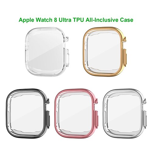 

Boîtier de montre avec protecteur d'écran Compatible avec Apple Watch Ultra 49mm / Series 8 7 41mm 45mm / Series 6 5 4 SE 40mm 44mm / Series 3 2 1 38mm 42mm Résistant aux rayures Robuste Résistant