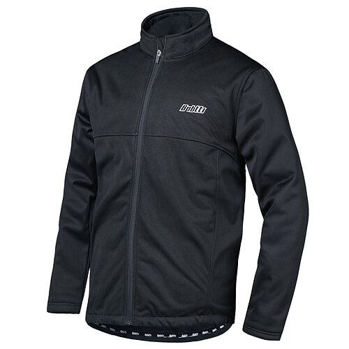

Men's Cycling Jacket Windbreaker Fleece Jacket Winter Thermal Warm Windproof Fleece Lining Breathable Bike Winter Jacket Mountain Bike MTB Road Bike Cycling City Bike Cycling Black Bike Wear