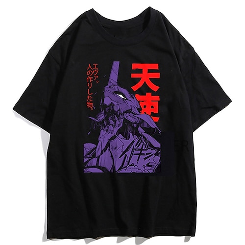 

Inspired by EVA Cosplay Cartoon Manga Back To School Print Harajuku Graphic Kawaii T-shirt For Men's Women's Adults' Hot Stamping Polyester / Cotton Blend