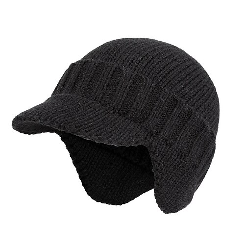 

Women's Hat Winter Hats Black Khaki Dark Gray Outdoor Street Dailywear Knit Pure Color Comfort Warm Breathable