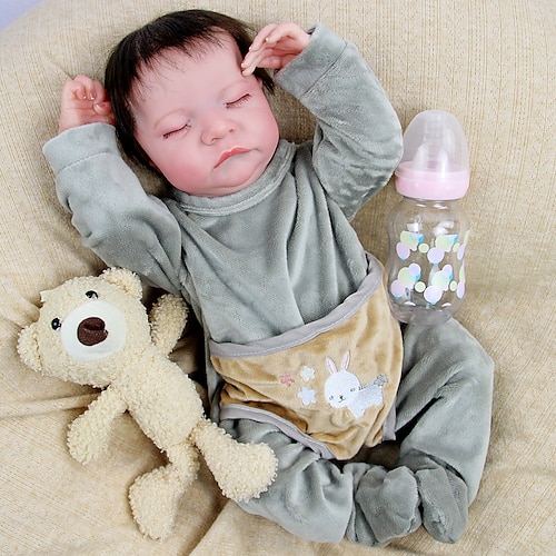 

17 inch Reborn Doll Baby & Toddler Toy Reborn Toddler Doll Doll Reborn Baby Doll Baby Baby Girl Reborn Baby Doll Levi Newborn lifelike Gift Hand Made Non Toxic Vinyl W-17LI with Clothes and / Lovely