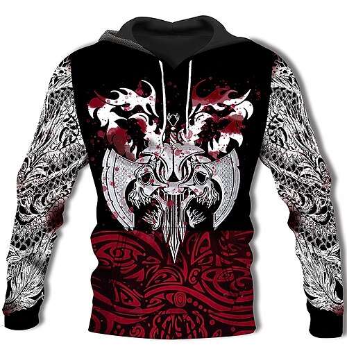 

Men's Hoodie 1 2 3 4 5 Tribal Ethnic Western Aztec Clothing Apparel Hoodies Sweatshirts