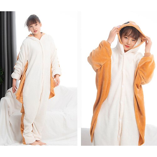 

Adults' Kigurumi Pajamas Nightwear Mouse Character Onesie Pajamas Flannel Cosplay For Men and Women Carnival Animal Sleepwear Cartoon Festival / Holiday Costumes