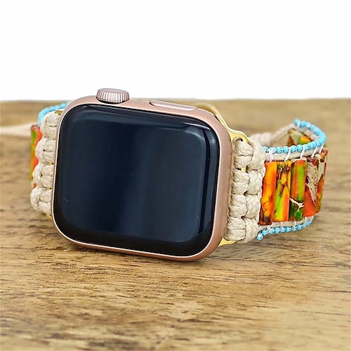 

1PC Smart Watch Band Compatible with Apple iWatch 38/40/41mm 42/44/45/49mm Fabric Handmade Adjustable Breathable Handmade Braided Rope for iWatch Smartwatch Strap Wristband for Series 8/7/6/5/4/3/2/1