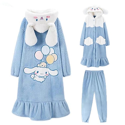 

Adults' Pants Nightwear Wearable Blanket Hoodie Dog Animal Onesie Pajamas Flannel Cosplay For Men and Women Christmas Animal Sleepwear Cartoon Festival / Holiday Costumes