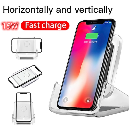 

Mobile phone fast charging dock 10W QI wireless charger supports iPhone 13 12 11 Pro X XS Max XR 8 Samsung S21 S20 S10