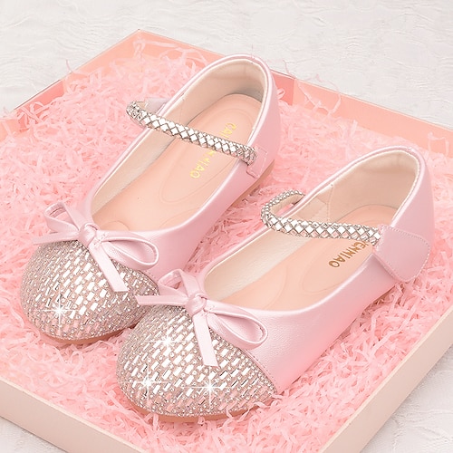 

Girls' Flats Flower Girl Shoes Princess Shoes School Shoes Rubber PU Portable Shock Absorption High Elasticity Princess Shoes Big Kids(7years ) Little Kids(4-7ys) Daily Walking Shoes Crystal