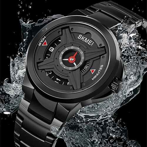 

Time Beauty 1699 Creative New Concept Fashion Quartz Watch Cool Steel Belt Waterproof Male Students Domestic Wristwatch