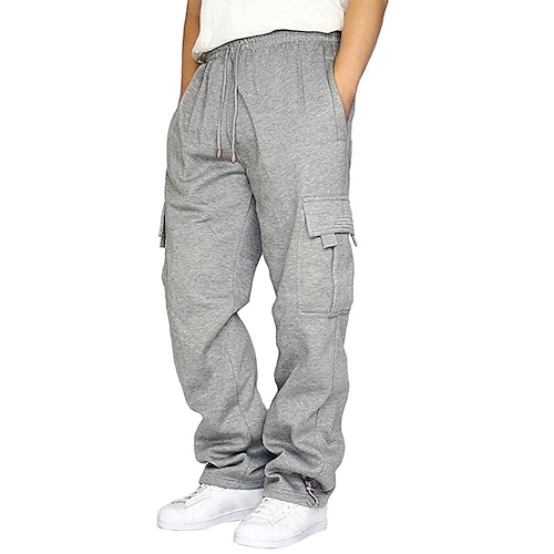 Men's Sweatpants Joggers Trousers Straight Leg Sweatpants Cargo