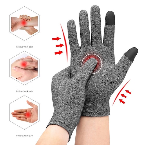 

Full Finger Gloves For Arthritis Support Grip Hand Compression Pain Relief Joint