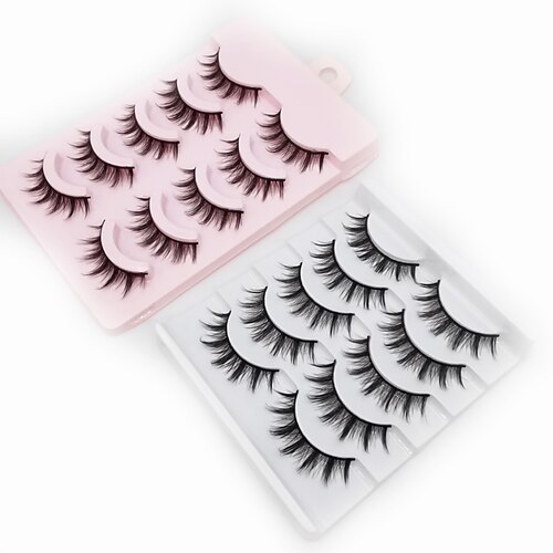 

Eyelash Extensions 10 pcs Waterproof Fashionable Design Women Lifted lashes Volumized Extra Long Fiber Party Halloween Party Evening Full Strip Lashes Crisscross Thick - Makeup Daily Makeup Halloween
