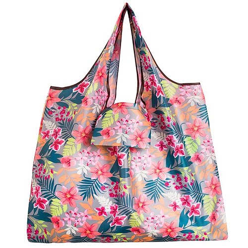 

Women's Girls' Tote Tote Polyester Cartoon Artwork Floral Print Shopping