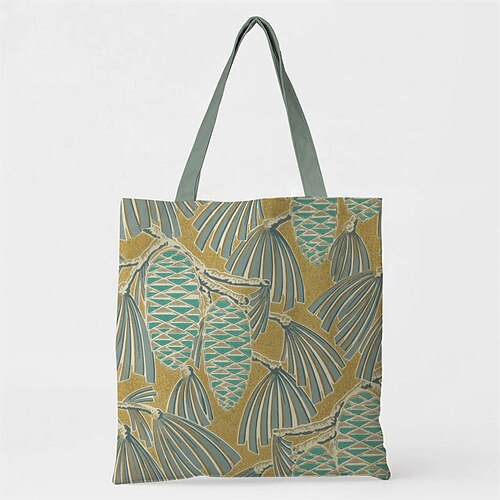 

Unisex Tote-veske 3D Oxfordtøy Daglig Ut på byen Tryk 3D Lysegrønn