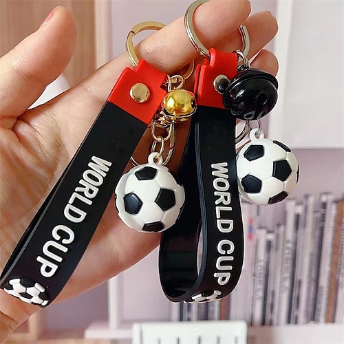 

2022 Football World Cup Qatar Football Key Chain Pendant Games Souvenir Handy Gift World Cup Simulation Sports Football Keychain For Men Fashion