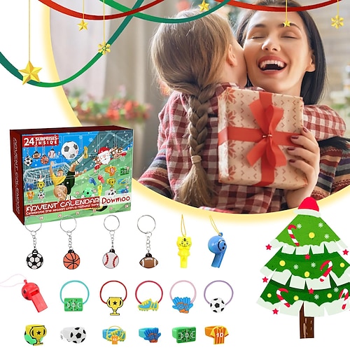 

World Cup football toys arrival calendar 24 box blind Christmas children's football toys