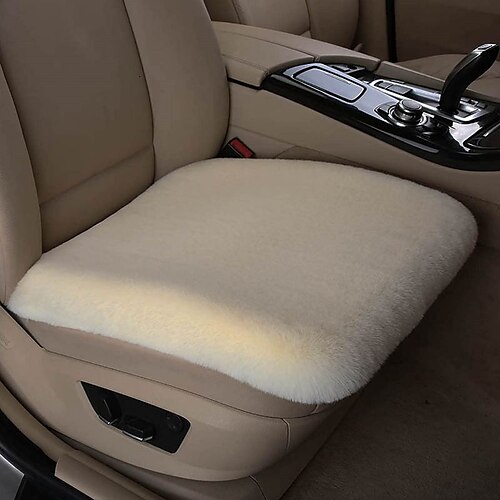 Car Seat Cushion Lambswool Car Warm Non-Slip Seat Cushion Car