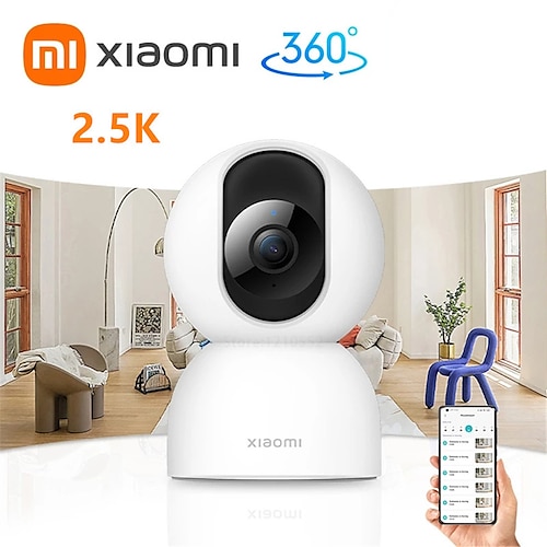 

Xiaomi Mi Smart IP Camera 2 PTZ 2.5K 360 1440P Dual Frequency 2.4GHz 5GHz Wifi Wireless Webcam Baby Security Cam Monitor Works with Mijia APP