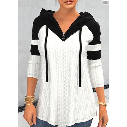 

Women's Hoodie Sweatshirt Pullover Streetwear White Street Hoodie Long Sleeve S M L XL 2XL 3XL