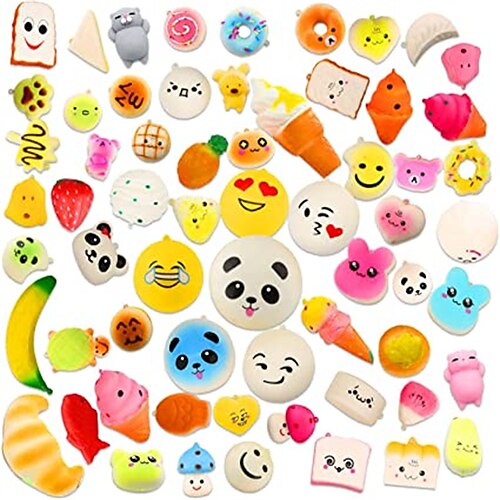 

AceLife Squishy Toys 20 PCS Squishies Party Bag Fillers Gift Party Favors for Kids Cute Kawaii Soft Slow Rising Stress Relieve Squeeze Toys Lovely Fidget Key Chain Strap Charms Pendent Decoration