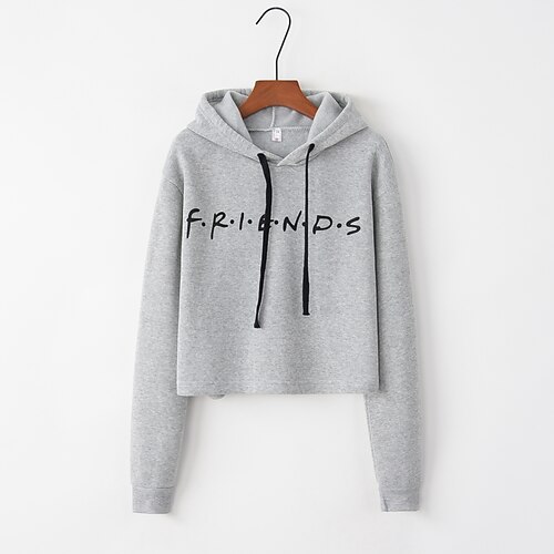 

Women's Pullover Casual Red Gray White Solid Color Graphic Casual Hoodie Long Sleeve S M L XL