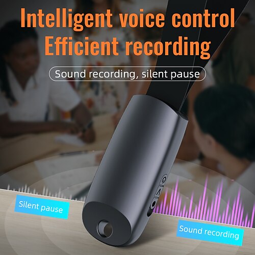 

Digital Voice Recorder S26 English Portable Digital Voice Recorder Recording Voice Activated Recorder Portable MP3 Player Audio Recorder with Playback with Noise Reduction for Business Speech Meeting