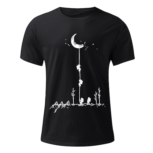 

drøm Astronaut T-skjorte Anime Tegneserie Animé Klassisk Gate stil T-Trøye Til Herre Dame Unisex Voksne 3D-utskrift 100% Polyester