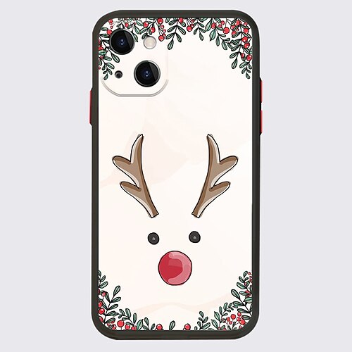 

Christmas Phone Case For Apple iPhone 14 Pro Max 13 12 11 Pro Max Mini X XR XS 8 7 Plus Unique Design Protective Case Transparent Pattern Dustproof Back Cover TPU