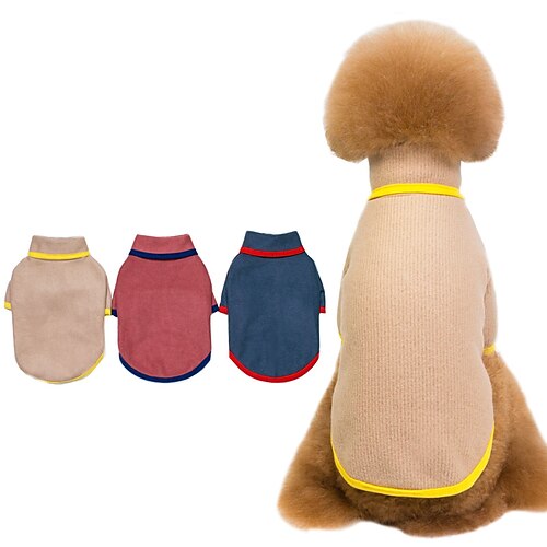 

autunno e inverno nuovi vestiti per animali domestici maglione per cani con collo alto in pile maglione per cani di peluche caldo e spesso