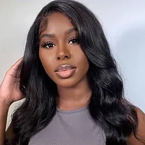 

Remy Human Hair Wig U Part Body Wave U Part Natural Women Sexy Lady New Capless Peruvian Hair Women's Natural Black #1B 20 inch