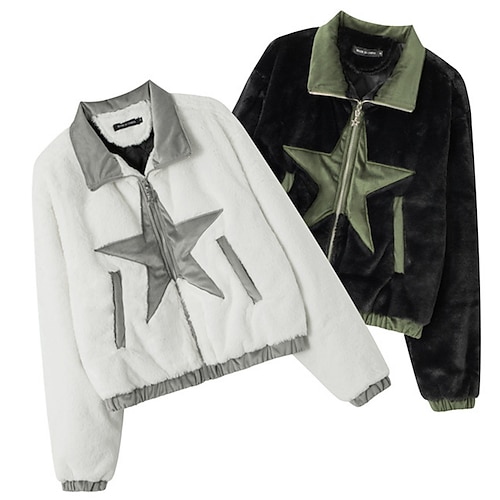 

Spicy Girls Punk & Gothic Y2K Year 2000 Masquerade Jacket Women's Full Zip Japanese Cosplay Costumes White / Black