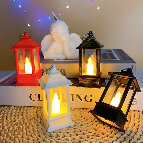 

Christmas Pony Light LED Candle Night Light Lamp 1/3/6/12pcs Christmas Home Decoration Portable Lantern Wedding Holiday Party Desktop Retro Ornament