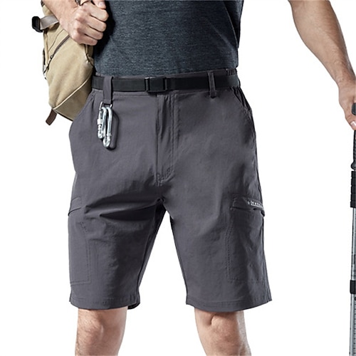 

Men's Cargo Shorts Casual Shorts Multi Pocket Solid Colored Comfort Breathable Casual Daily Streetwear Sports Fashion Black Blue Micro-elastic