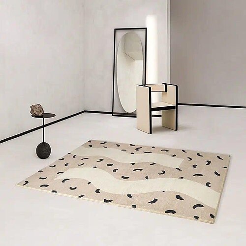 

Floor Mat Area Rug Anti-Dirty Living Room Light Luxury Home Room Bedroom Girl Ins Bedside Blanket Sofa Coffee Table Floor Mat