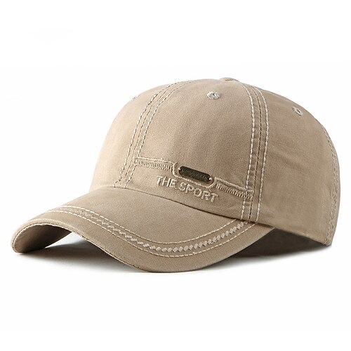 

Men's Hat Baseball Cap Black Army Green Khaki Street Dailywear Weekend Adjustable Buckle Pure Color Portable Comfort Fashion